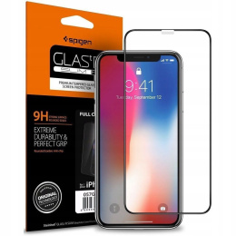 iPhone XR / 11 Black Spigen Glass FC