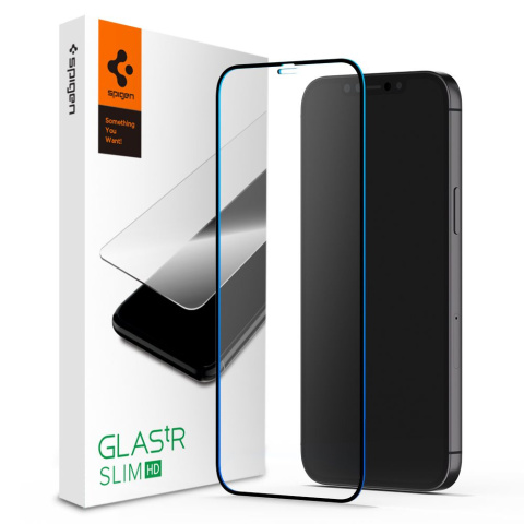 iPhone 12 Mini Black Spigen Glass FC