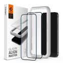 iPhone 12 / 12 Pro Black Spigen Alm Glass FC 2-Pack